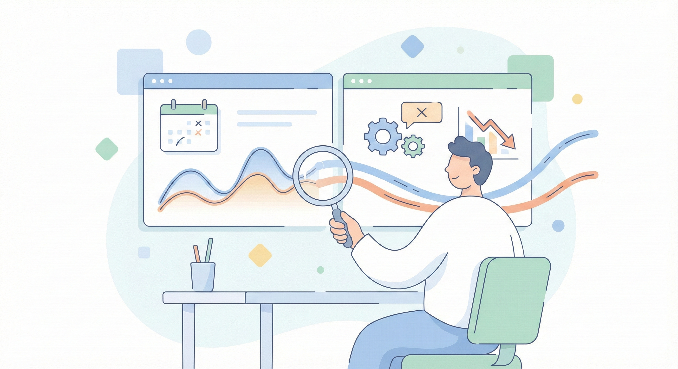 原因切り分けのフロー図