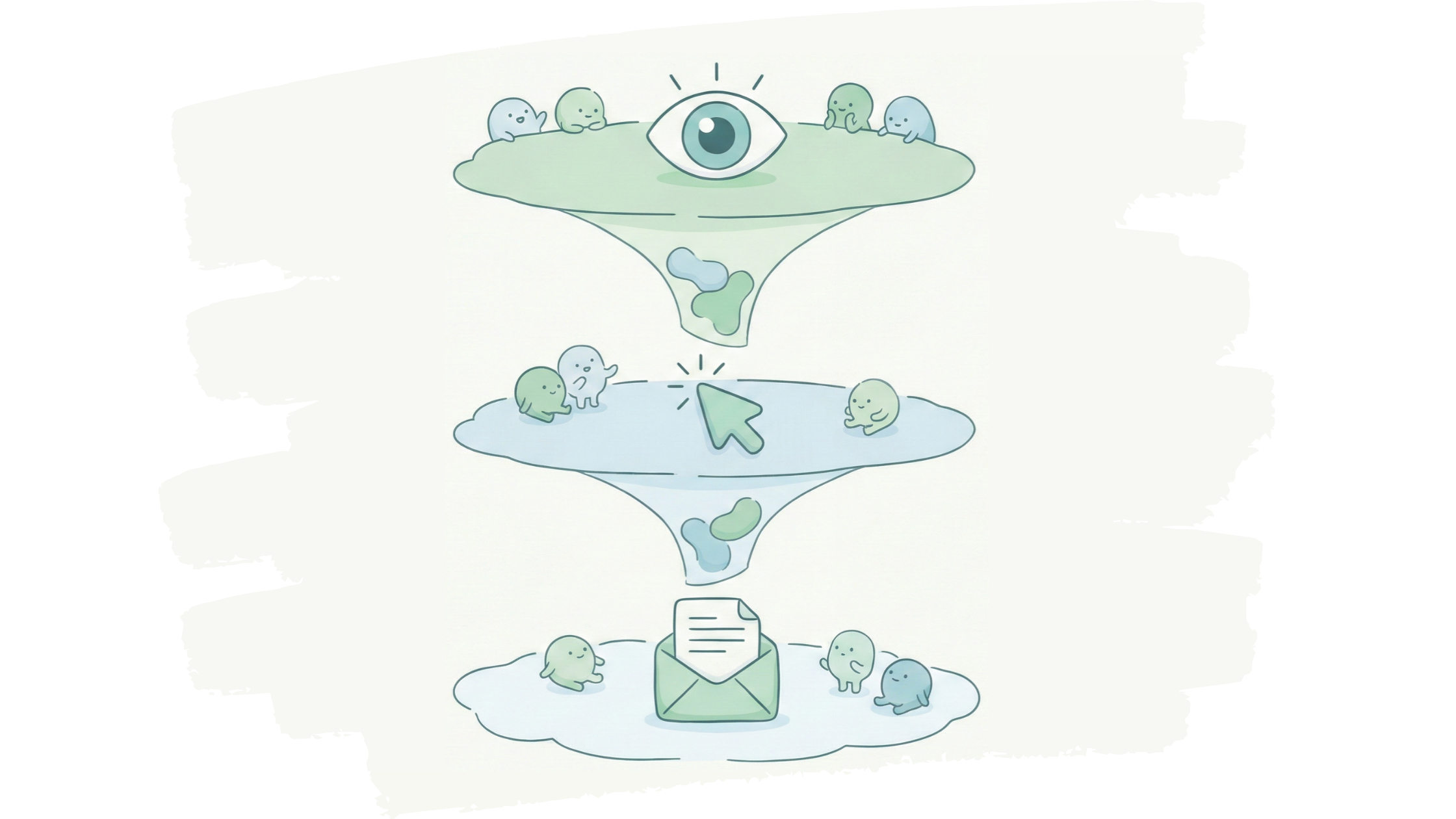 応募が来ない原因を段階的に切り分けるイメージ