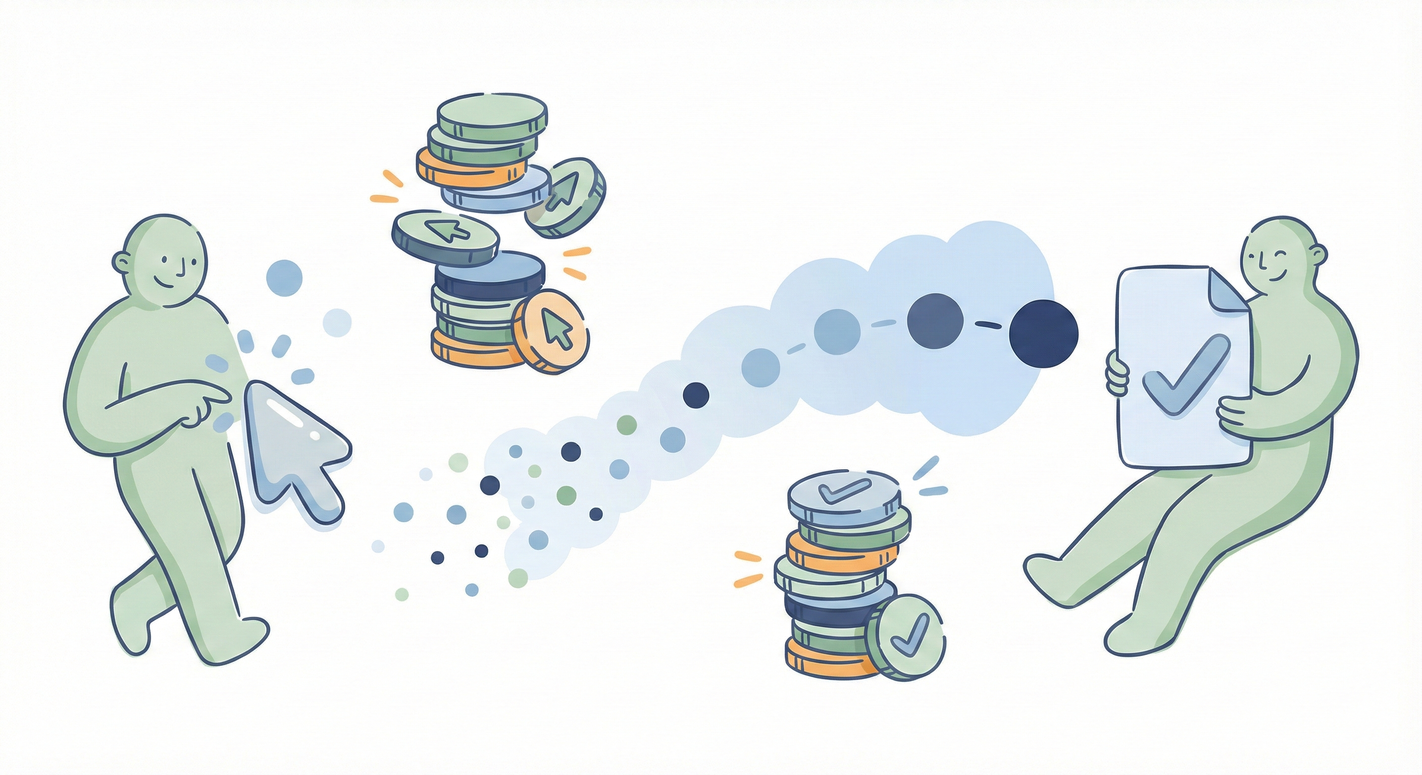 クリック単価・応募単価の定義を整理する図