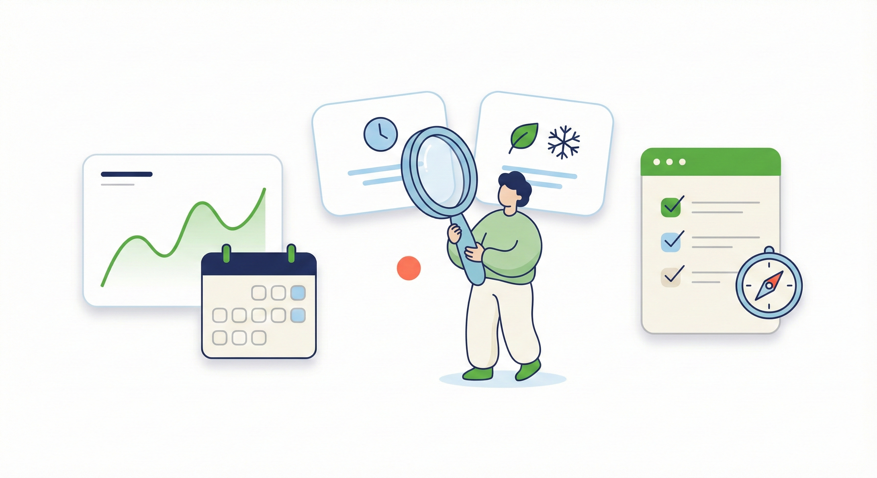 数値変動を見極める視点（季節性・短期ブレ）